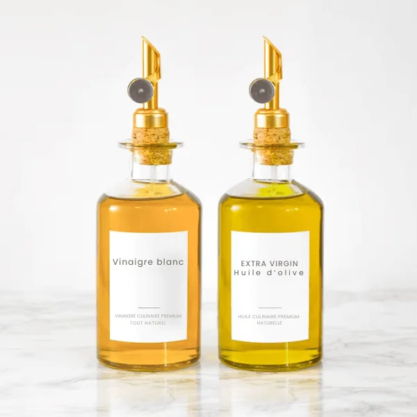 distributeur huile et vinaigre transparent 5